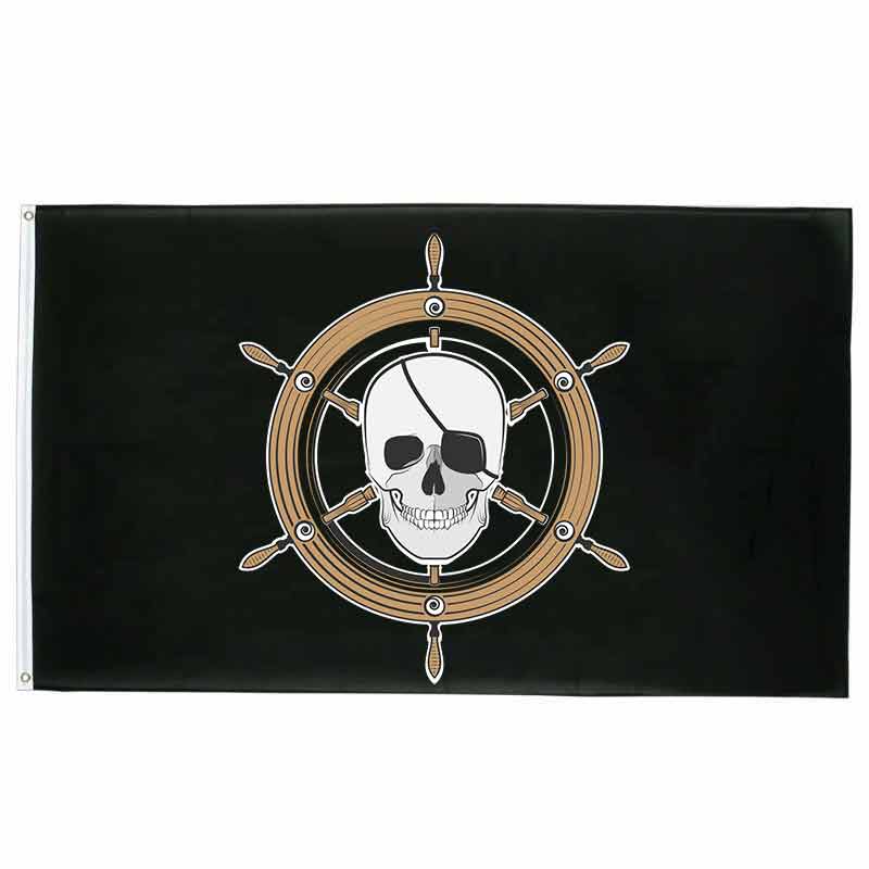 Drapeau pirate Maître Des Vents - fourreau 2 oeillets