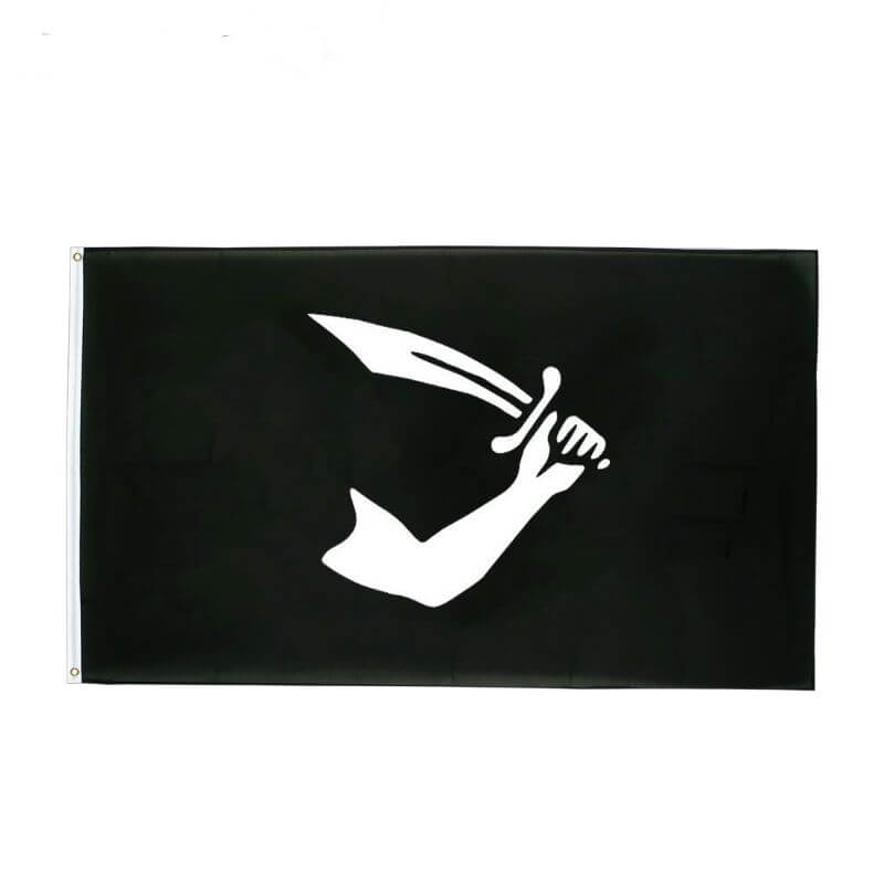 Drapeau pirate Thomas Tew - fourreau 2 oeillets
