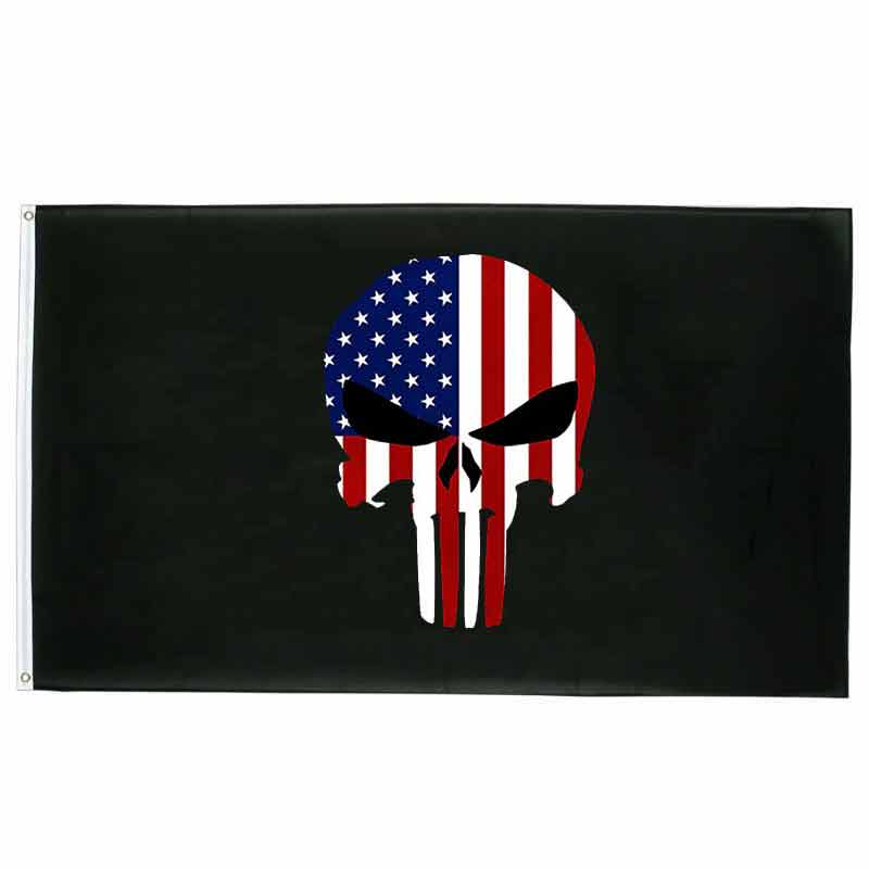Drapeau pirate Rapace Du Nouveau Monde - fourreau 2 oeillets