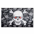 Drapeau pirate Crâne Souverain - fourreau 2 oeillets