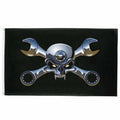 Drapeau pirate Flibustier Chrome - fourreau 2 oeillets