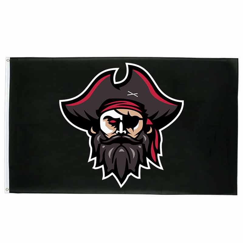 Drapeau pirate Poil Tempête - fourreau 2 oeillets